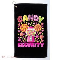 Candy Costume Women Candy Crew Funny Candy Security Golf Towel thumb 0