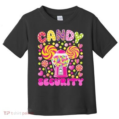 Candy Costume Women Candy Crew Funny Candy Security Toddler T-Shirt