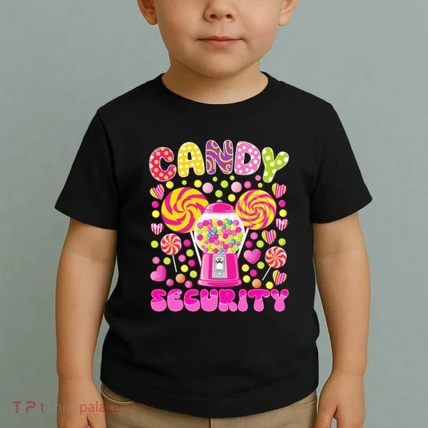 Candy Costume Women Candy Crew Funny Candy Security Toddler T-Shirt