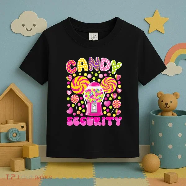Candy Costume Women Candy Crew Funny Candy Security Toddler T-Shirt
