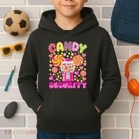 Candy Costume Women Candy Crew Funny Candy Security Kids Hoodie thumb 2