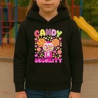 Candy Costume Women Candy Crew Funny Candy Security Kids Hoodie thumb 3