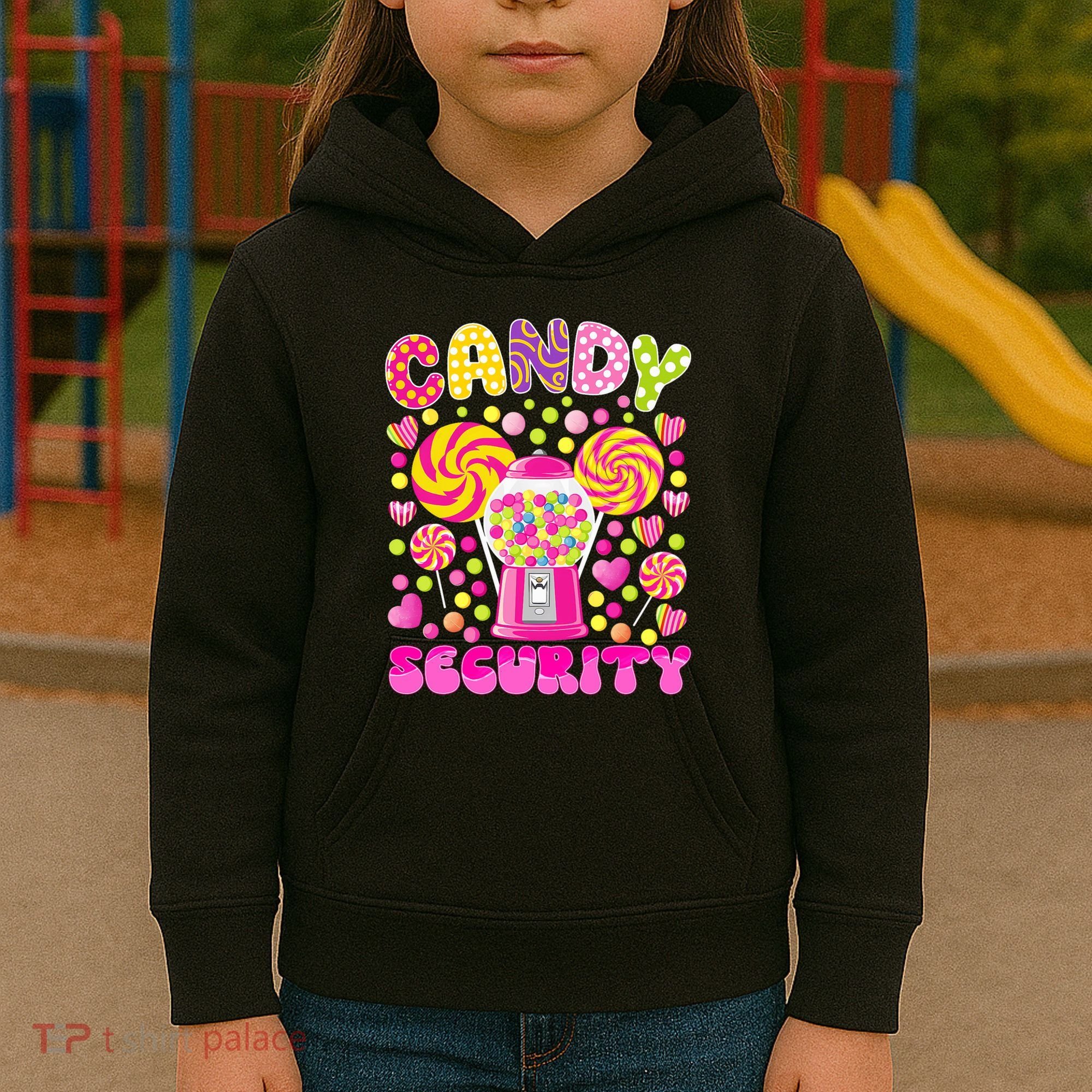 Candy Costume Women Candy Crew Funny Candy Security Kids Hoodie