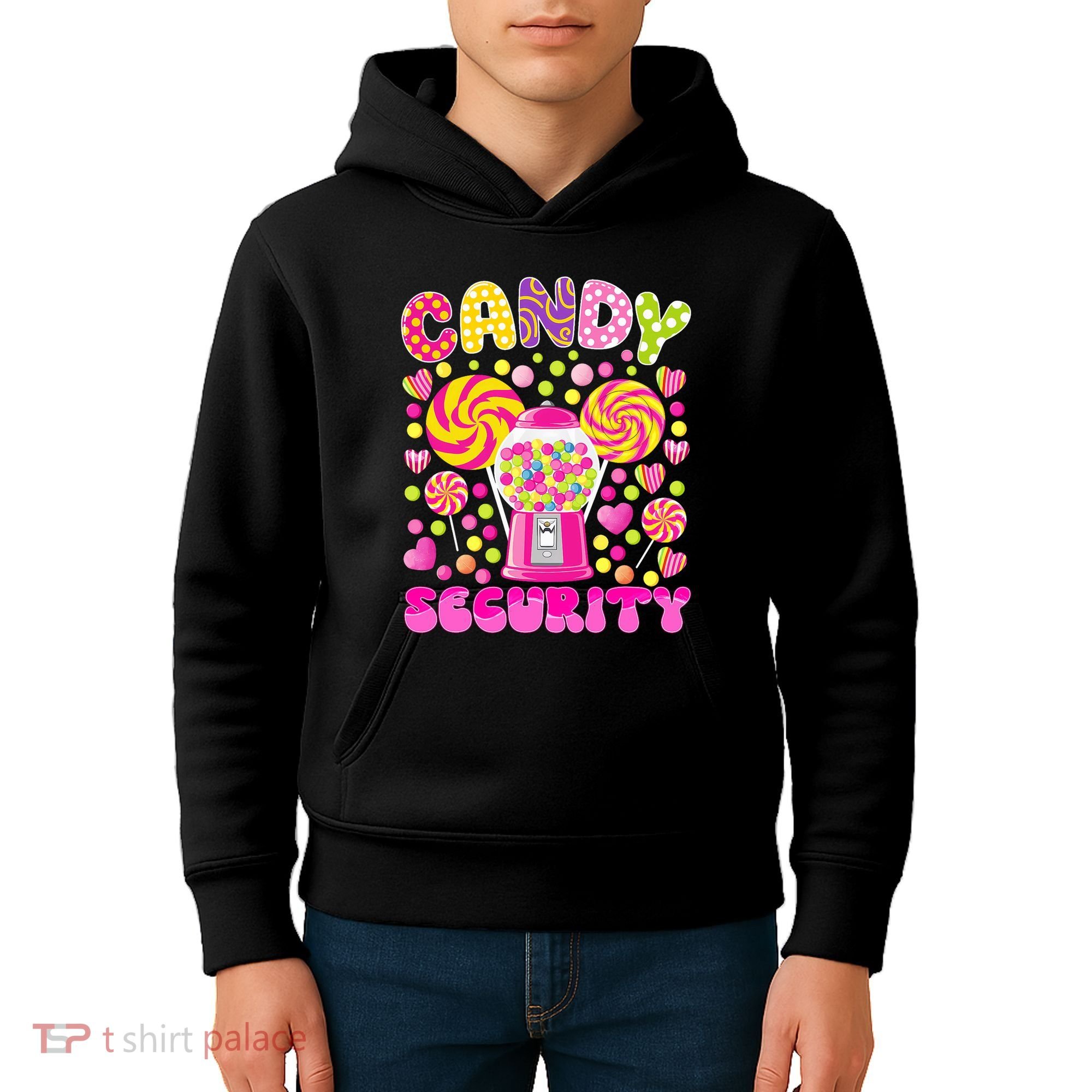Candy Costume Women Candy Crew Funny Candy Security Kids Hoodie