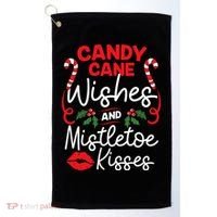 Candy Cane Wishes And Mistletoe Kisses Christmas Costume Golf Towel thumb 0