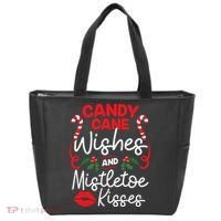 Candy Cane Wishes And Mistletoe Kisses Christmas Costume Tote Bag thumb 0