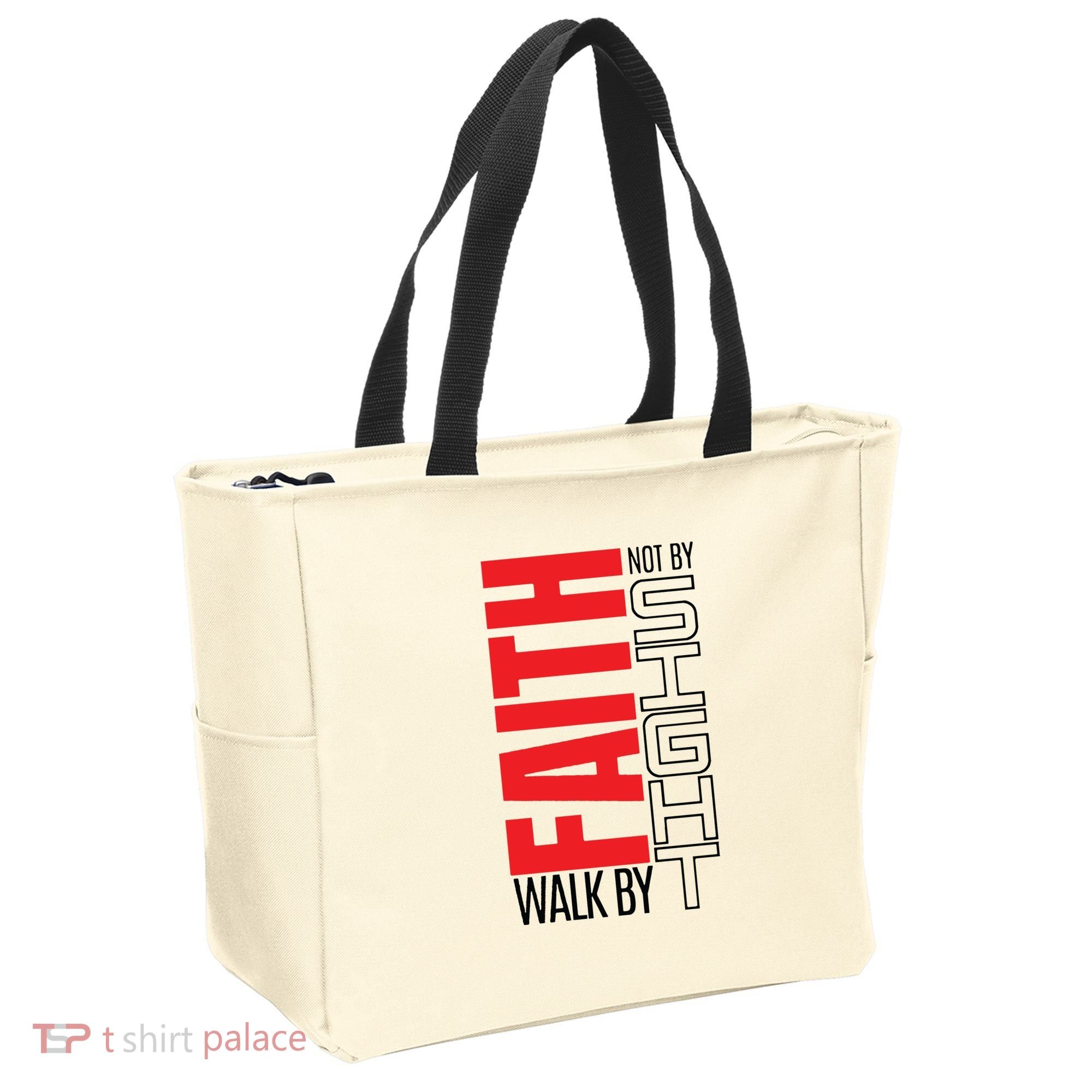 Christian Christian Walk By Faith Not By Sight Tote Bag