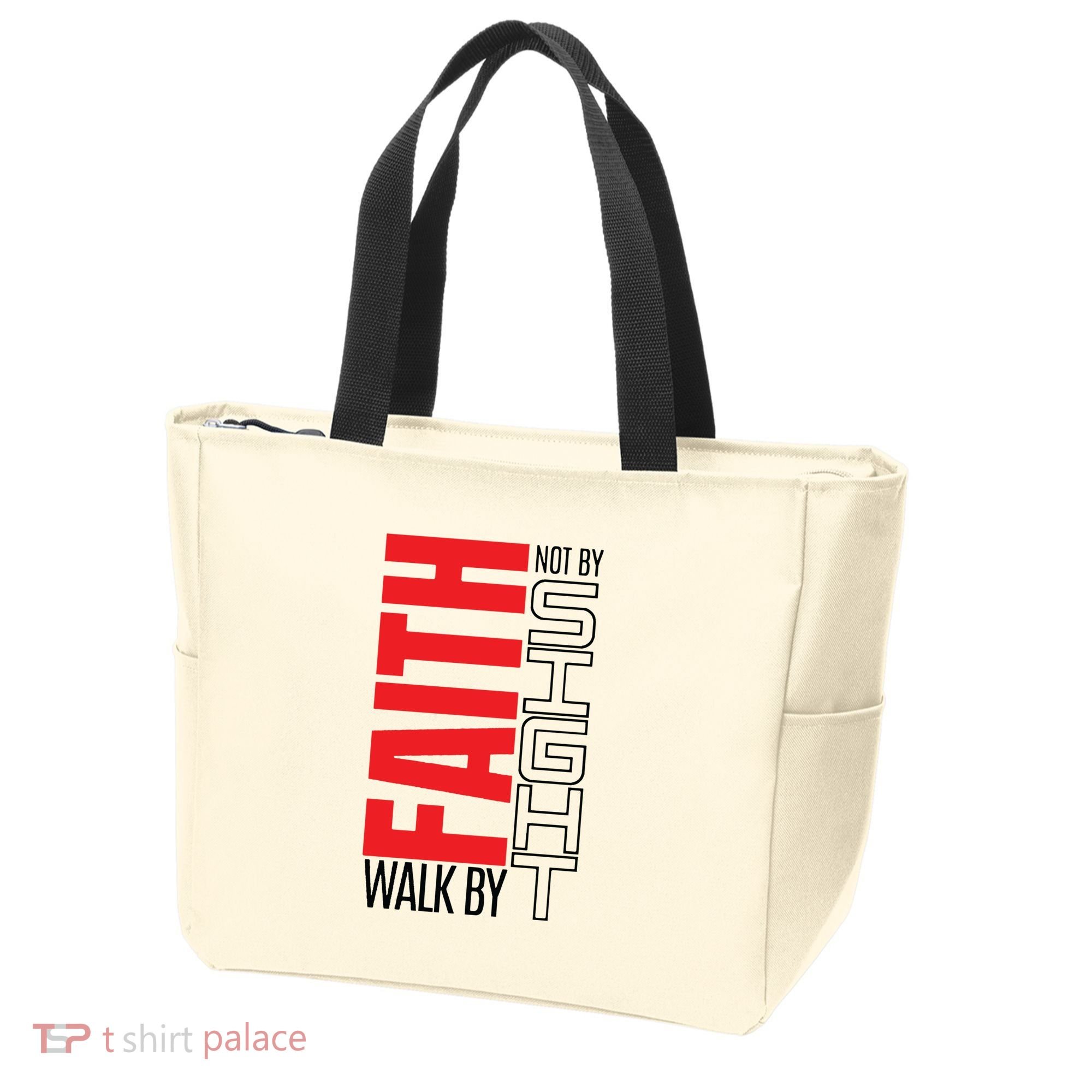 Christian Christian Walk By Faith Not By Sight Tote Bag