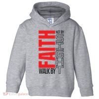 Christian Christian Walk By Faith Not By Sight Toddler Hoodie thumb 0