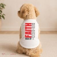 Christian Christian Walk By Faith Not By Sight Doggie Tank thumb 2