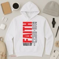 Christian Christian Walk By Faith Not By Sight Hoodie thumb 3