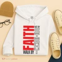 Christian Christian Walk By Faith Not By Sight Hoodie thumb 4