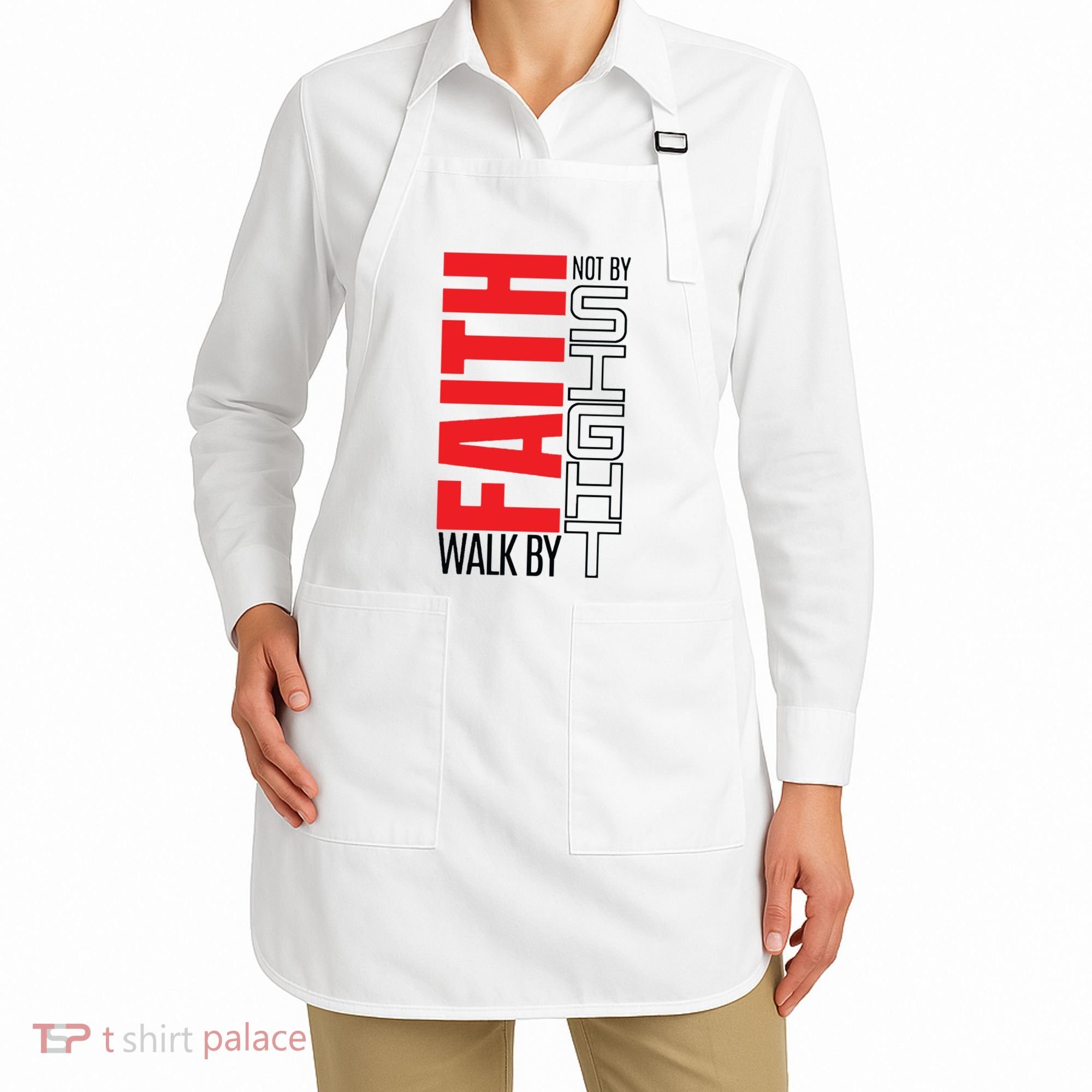 Christian Christian Walk By Faith Not By Sight Apron