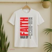 Christian Christian Walk By Faith Not By Sight T-Shirt thumb 2