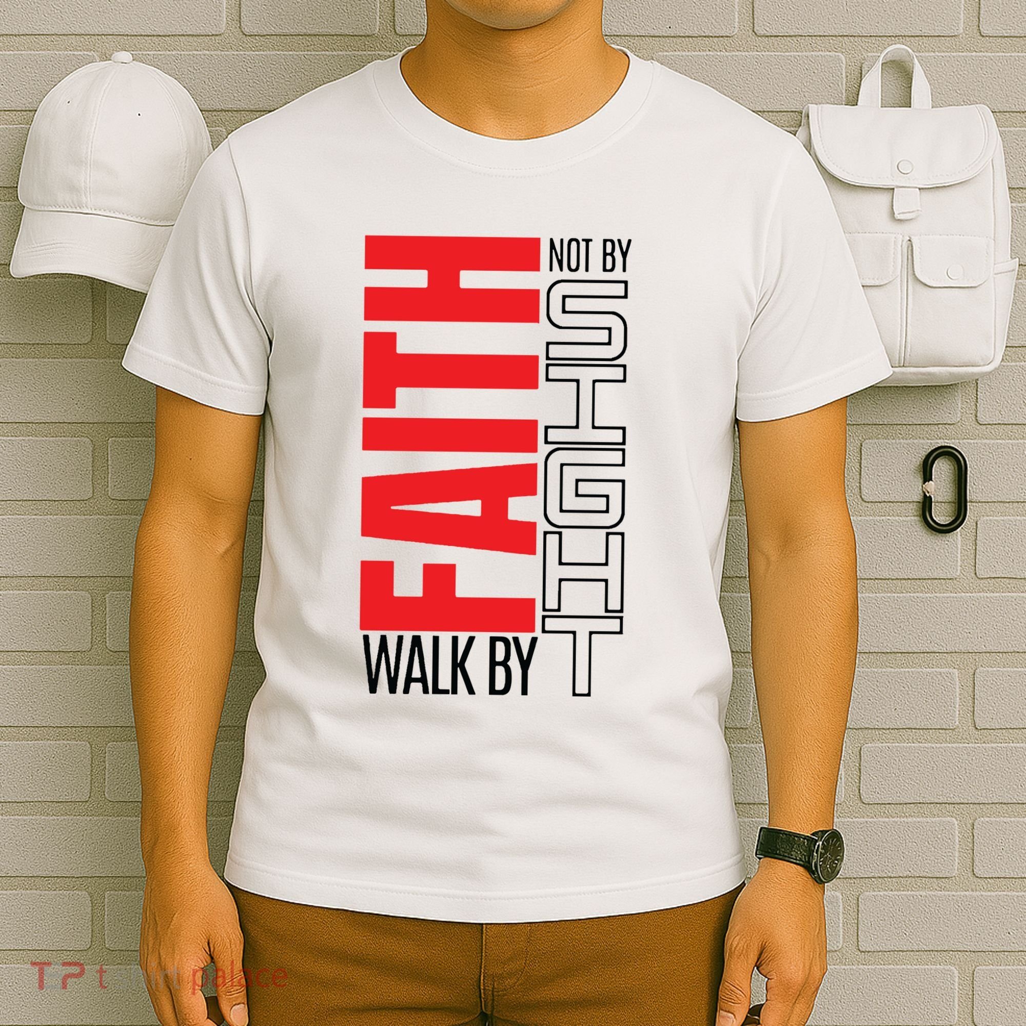 Christian Christian Walk By Faith Not By Sight T-Shirt