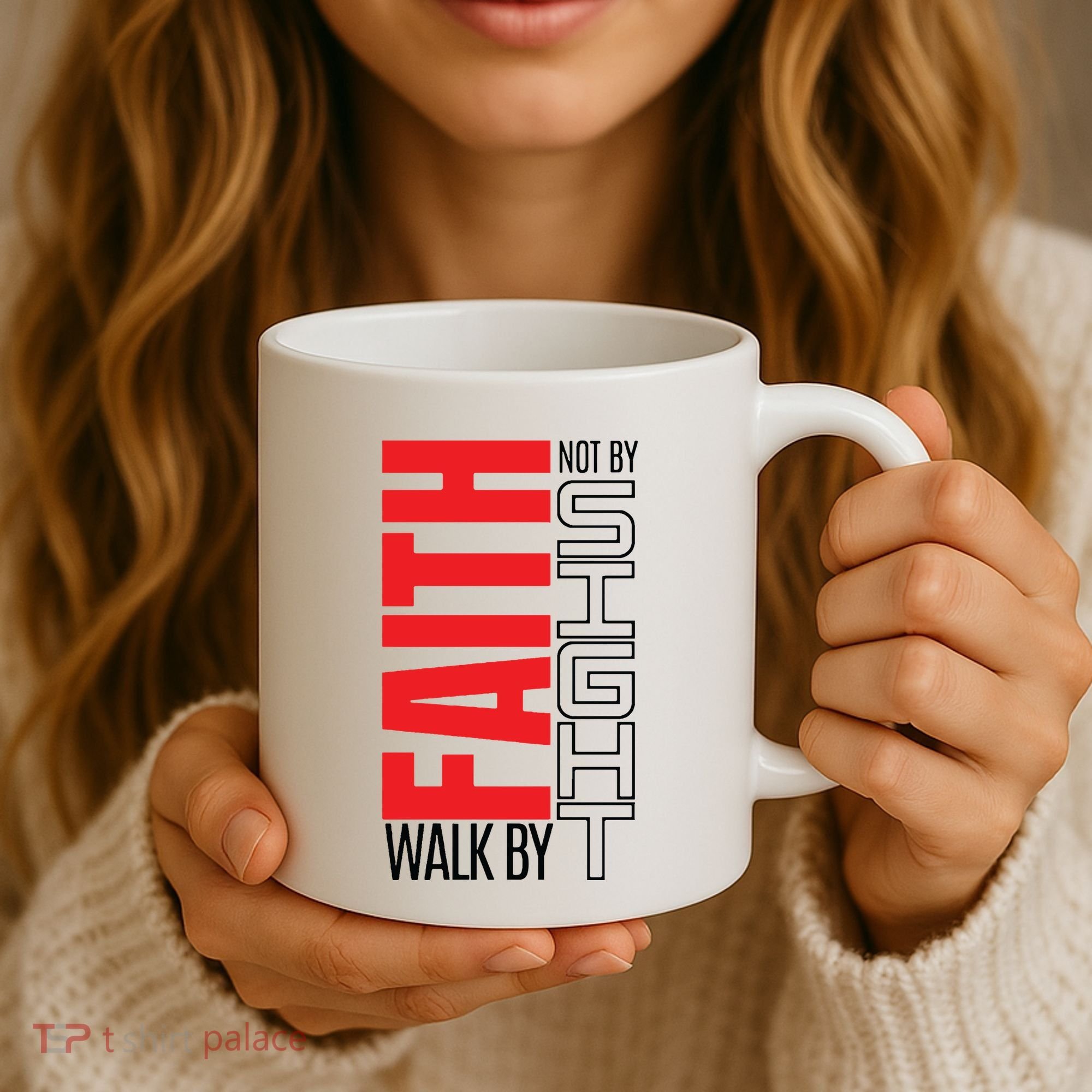 Christian Christian Walk By Faith Not By Sight Coffee Mug