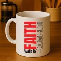 Christian Christian Walk By Faith Not By Sight Coffee Mug thumb 4