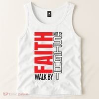 Christian Christian Walk By Faith Not By Sight Tank Top thumb 2