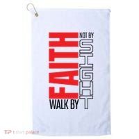 Christian Christian Walk By Faith Not By Sight Golf Towel thumb 0