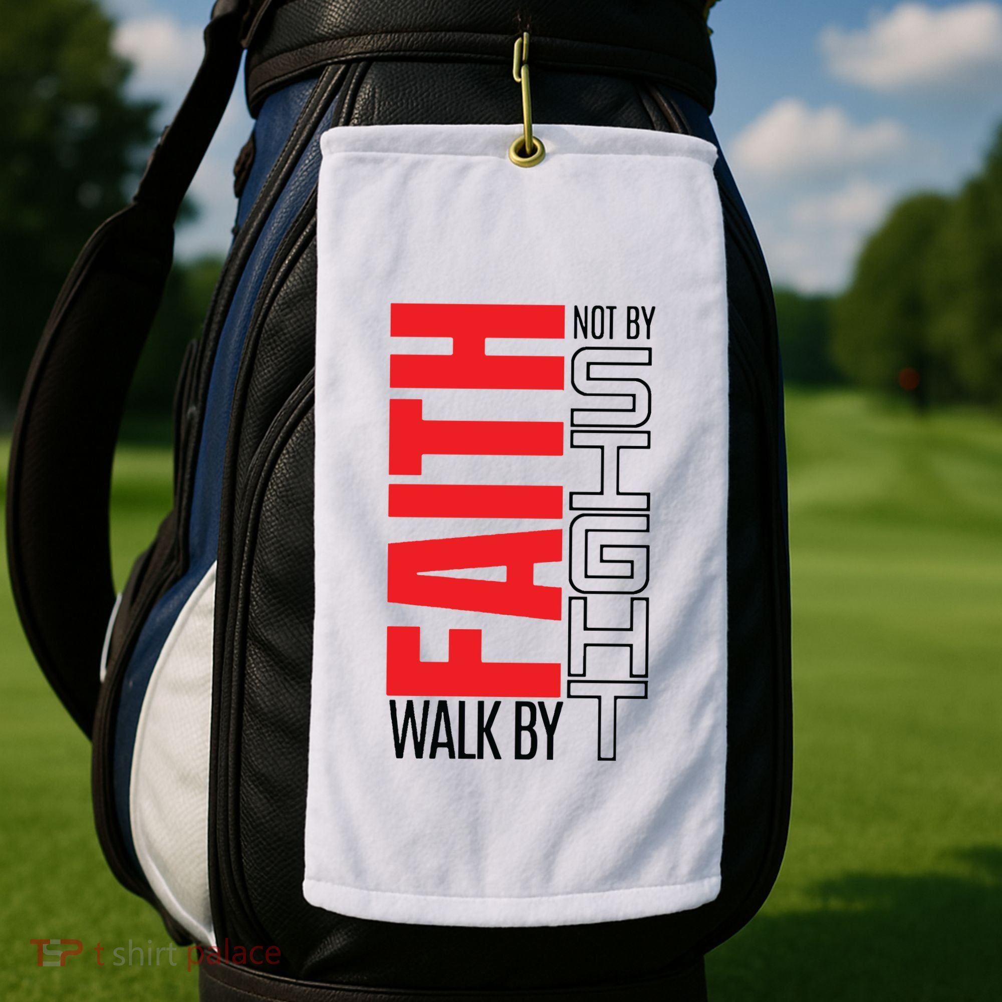 Christian Christian Walk By Faith Not By Sight Golf Towel