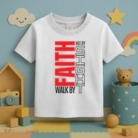 Christian Christian Walk By Faith Not By Sight Toddler T-Shirt thumb 3