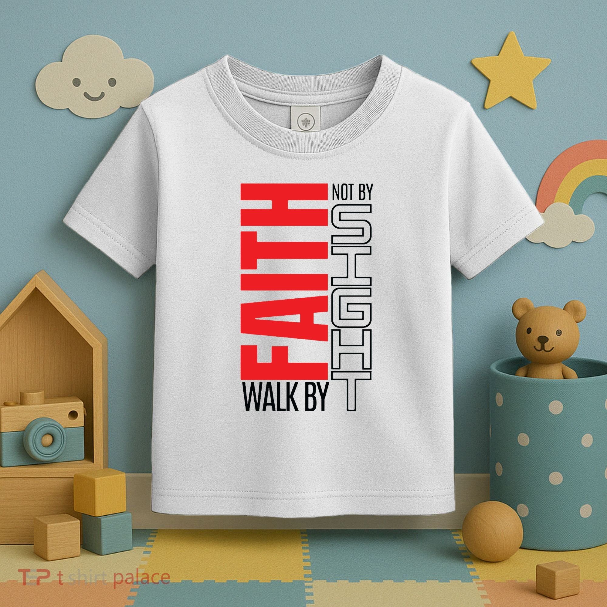 Christian Christian Walk By Faith Not By Sight Toddler T-Shirt