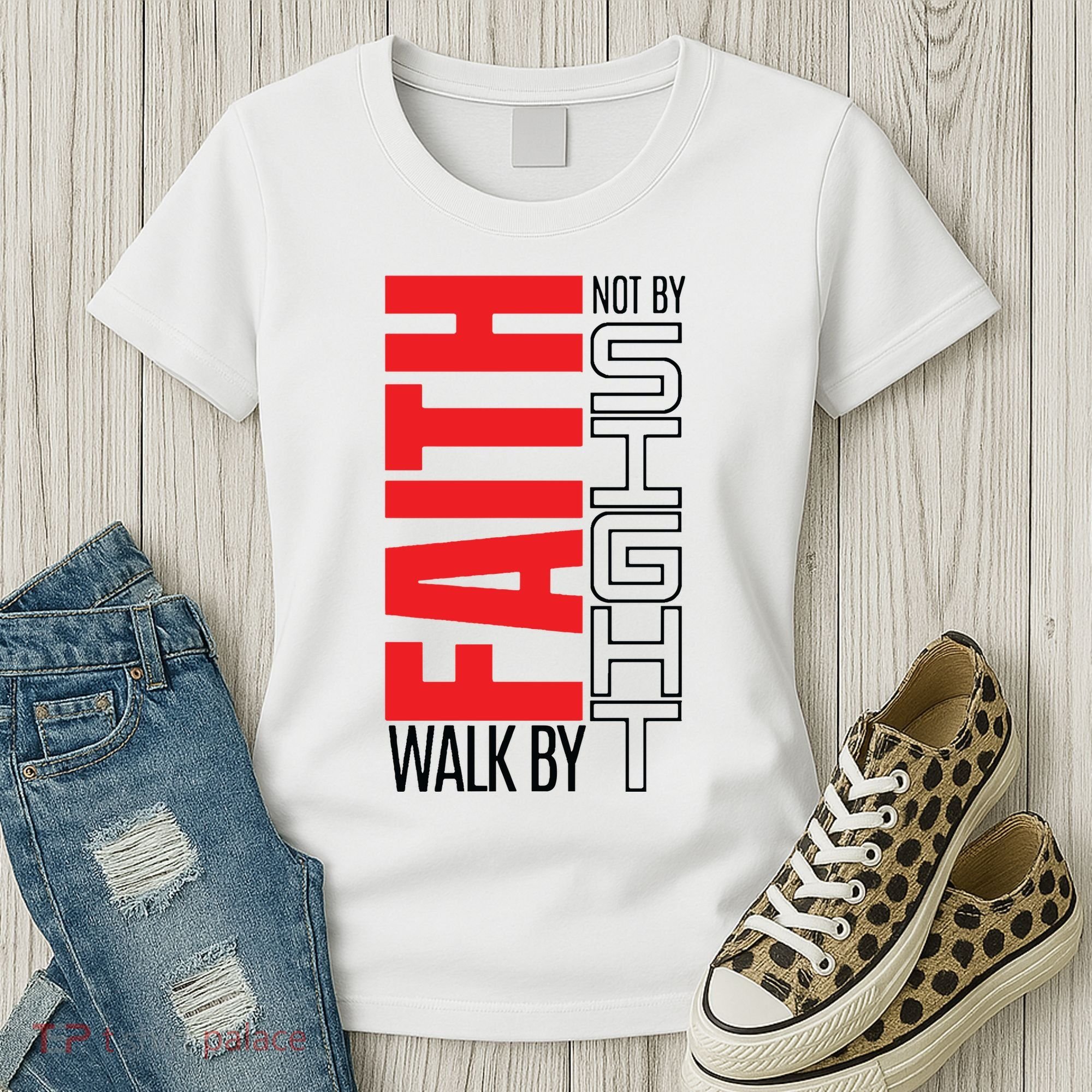 Christian Christian Walk By Faith Not By Sight Women's T-Shirt