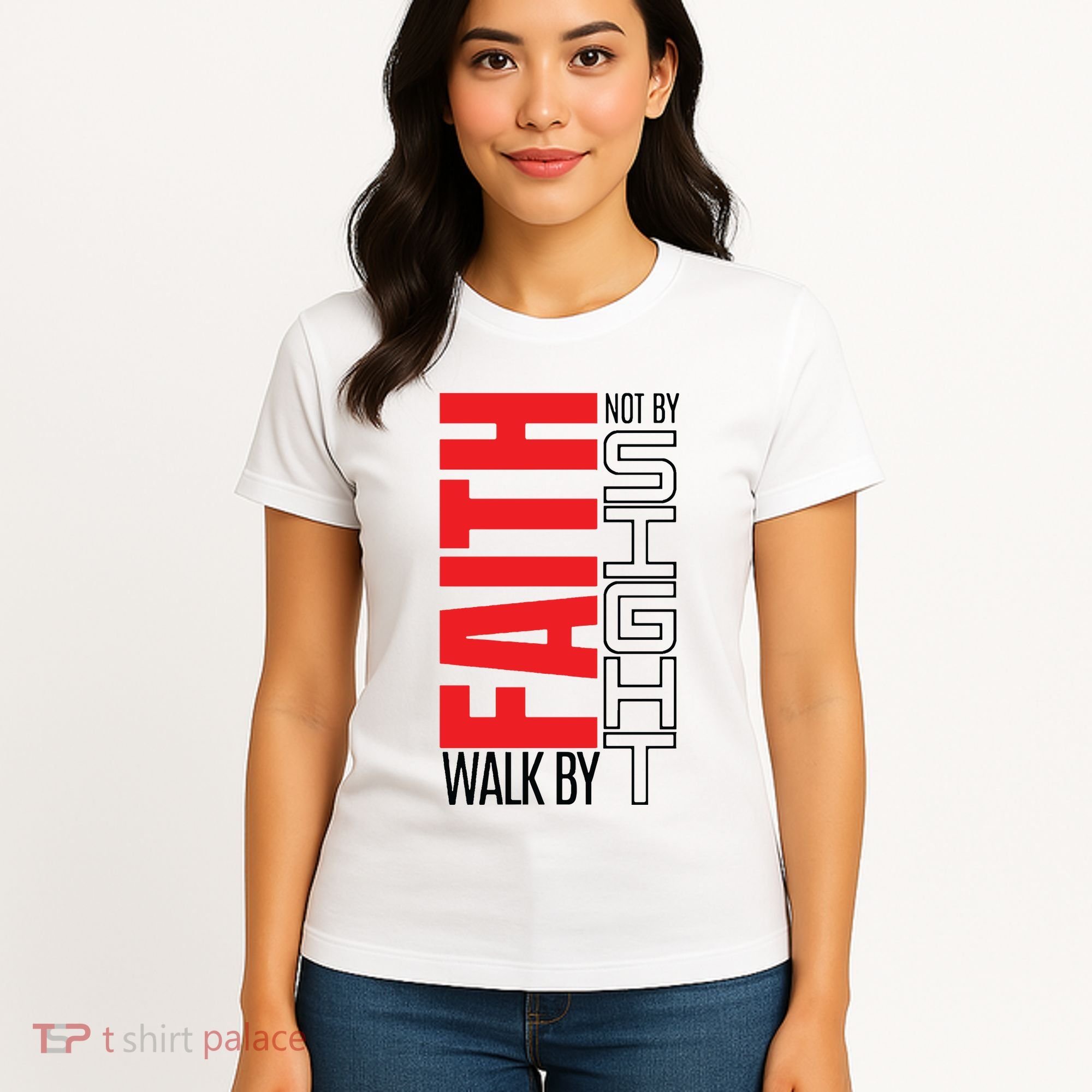 Christian Christian Walk By Faith Not By Sight Women's T-Shirt