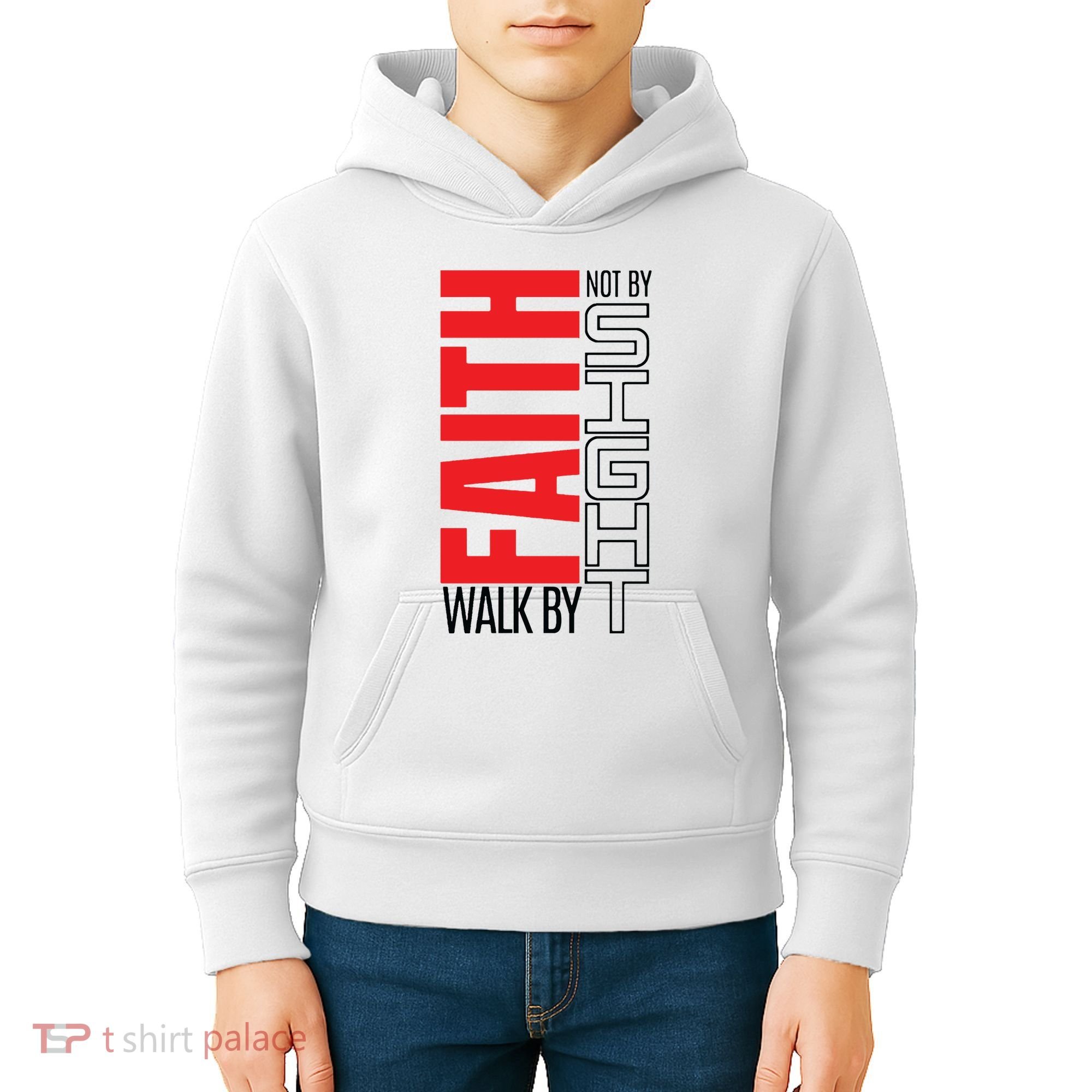 Christian Christian Walk By Faith Not By Sight Kids Hoodie