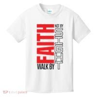 Christian Christian Walk By Faith Not By Sight Kids T-Shirt thumb 0