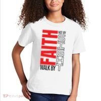 Christian Christian Walk By Faith Not By Sight Kids T-Shirt thumb 2
