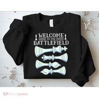 Cool Chess Welcome To The Battlefield Sweatshirt thumb 2