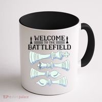 Cool Chess Welcome To The Battlefield Coffee Mug thumb 1