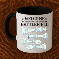 Cool Chess Welcome To The Battlefield Coffee Mug thumb 2
