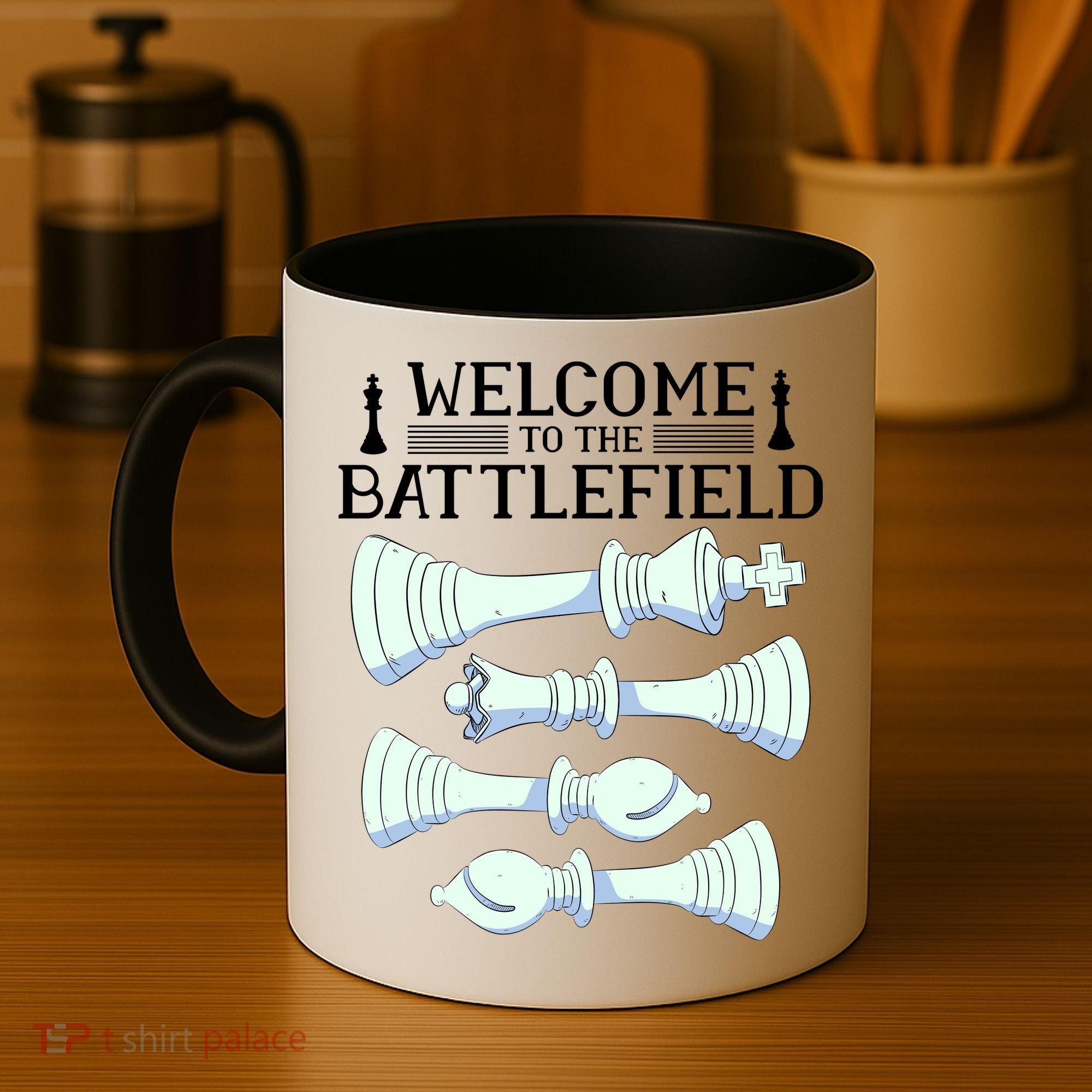 Cool Chess Welcome To The Battlefield Coffee Mug