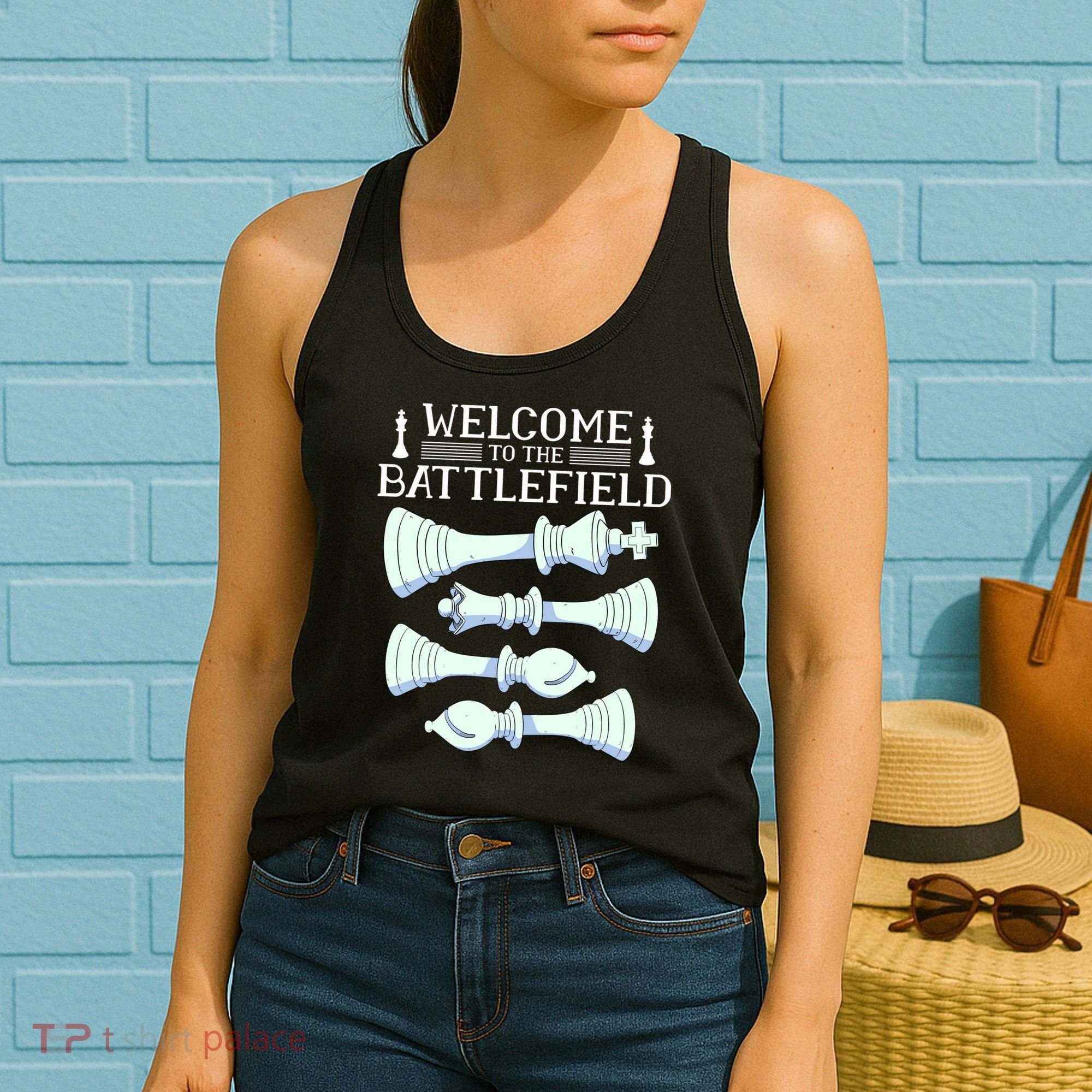 Cool Chess Welcome To The Battlefield Women's Tank Top
