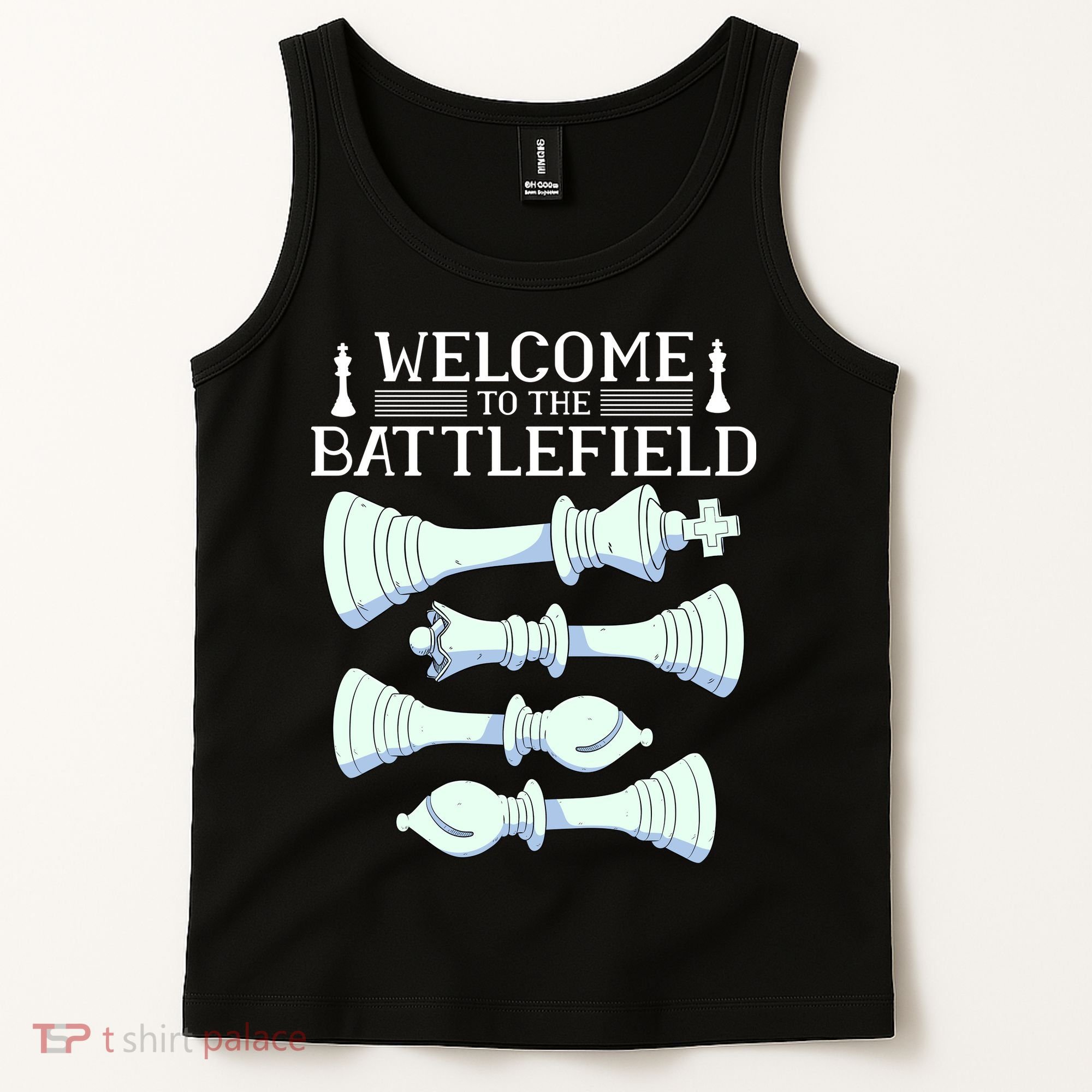 Cool Chess Welcome To The Battlefield Tank Top