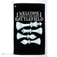 Cool Chess Welcome To The Battlefield Golf Towel thumb 0