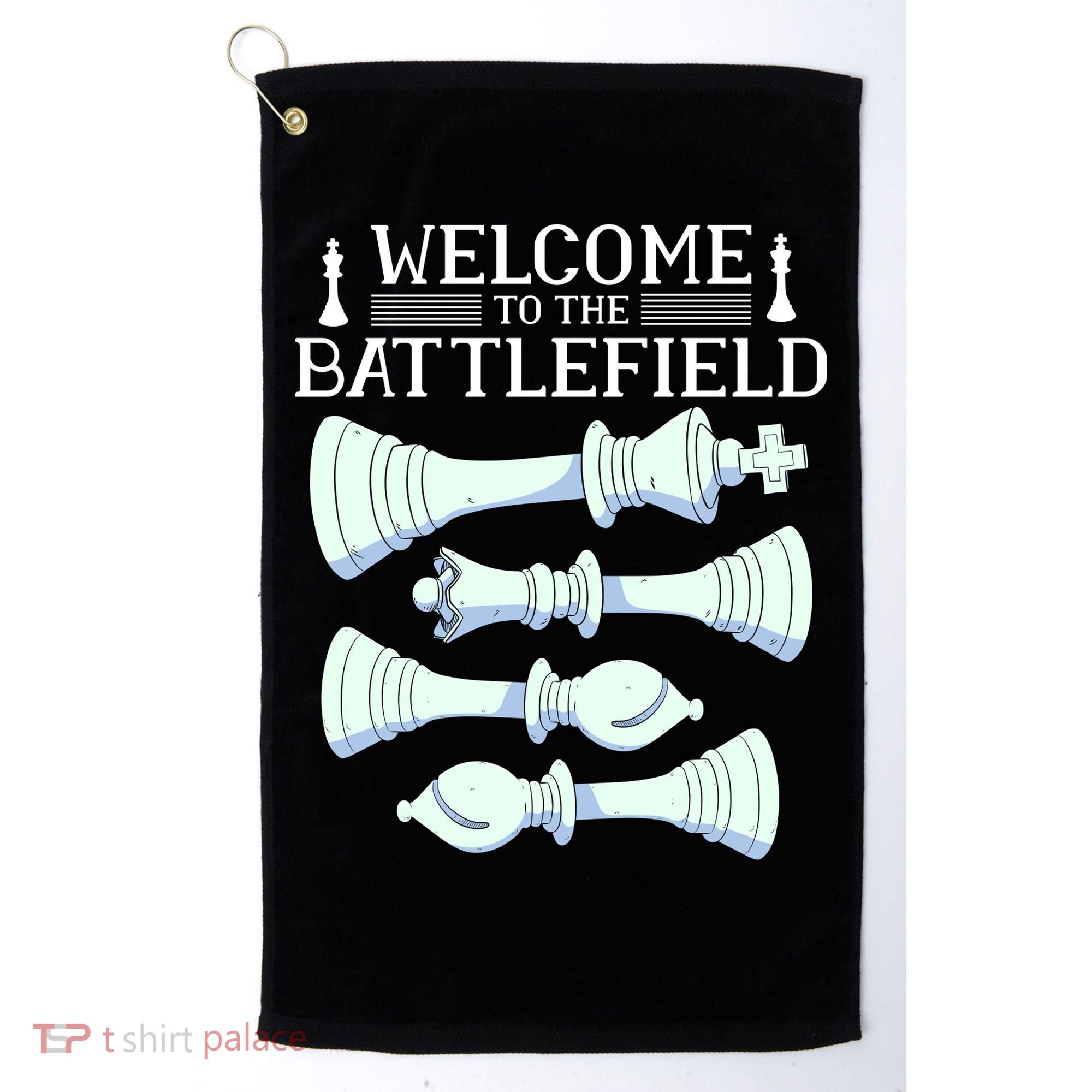 Cool Chess Welcome To The Battlefield Golf Towel