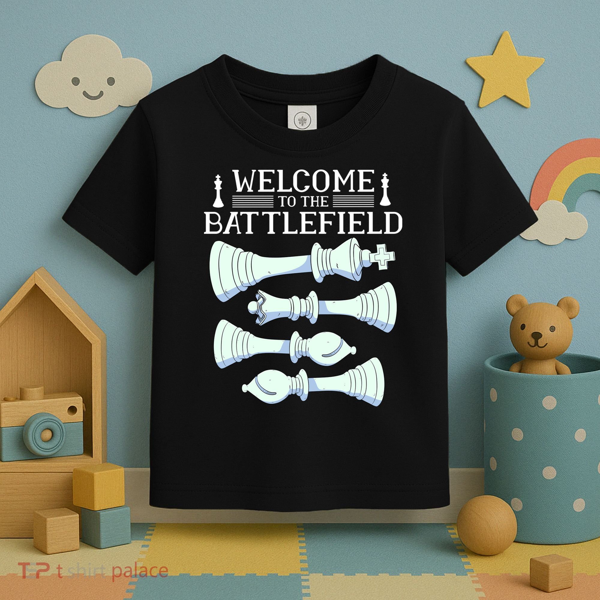 Cool Chess Welcome To The Battlefield Toddler T-Shirt