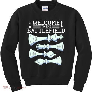 Cool Chess Welcome To The Battlefield Kids Sweatshirt