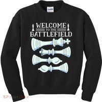 Cool Chess Welcome To The Battlefield Kids Sweatshirt thumb 0