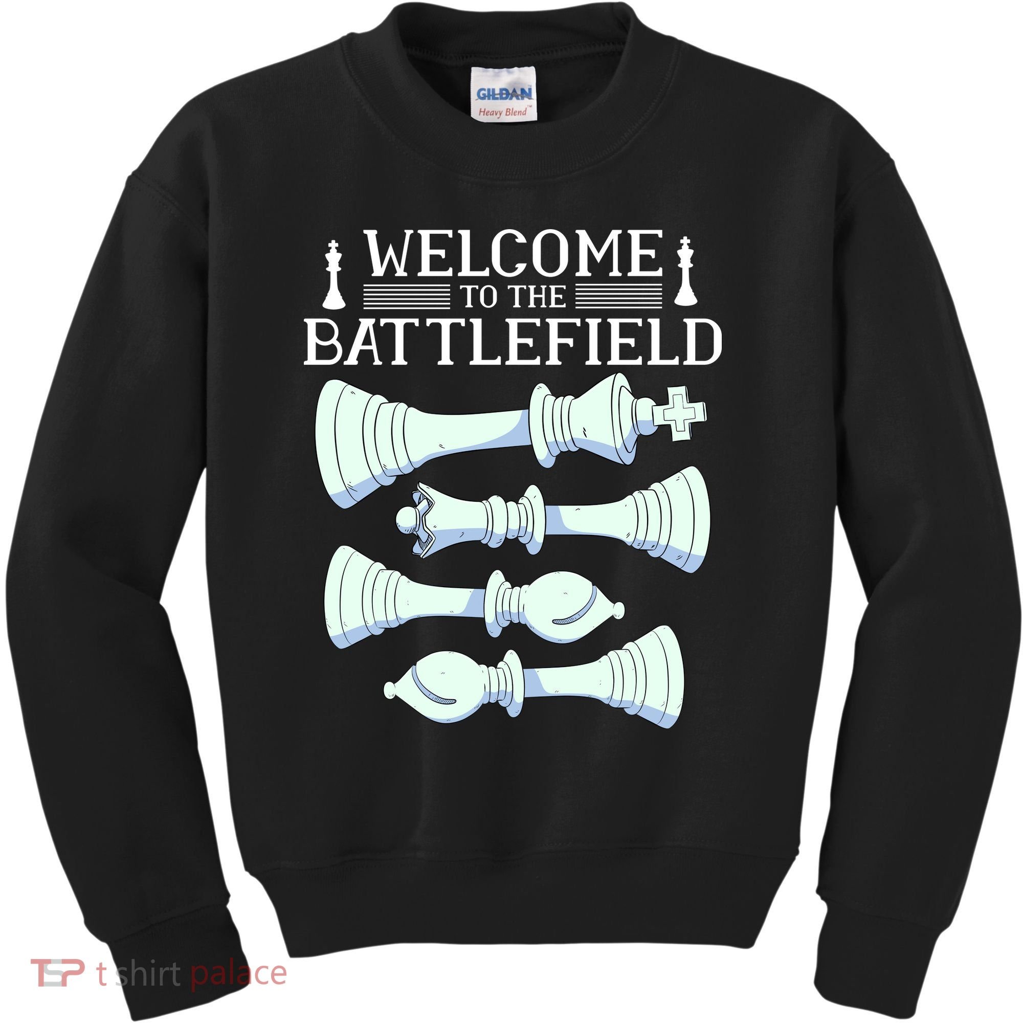 Cool Chess Welcome To The Battlefield Kids Sweatshirt