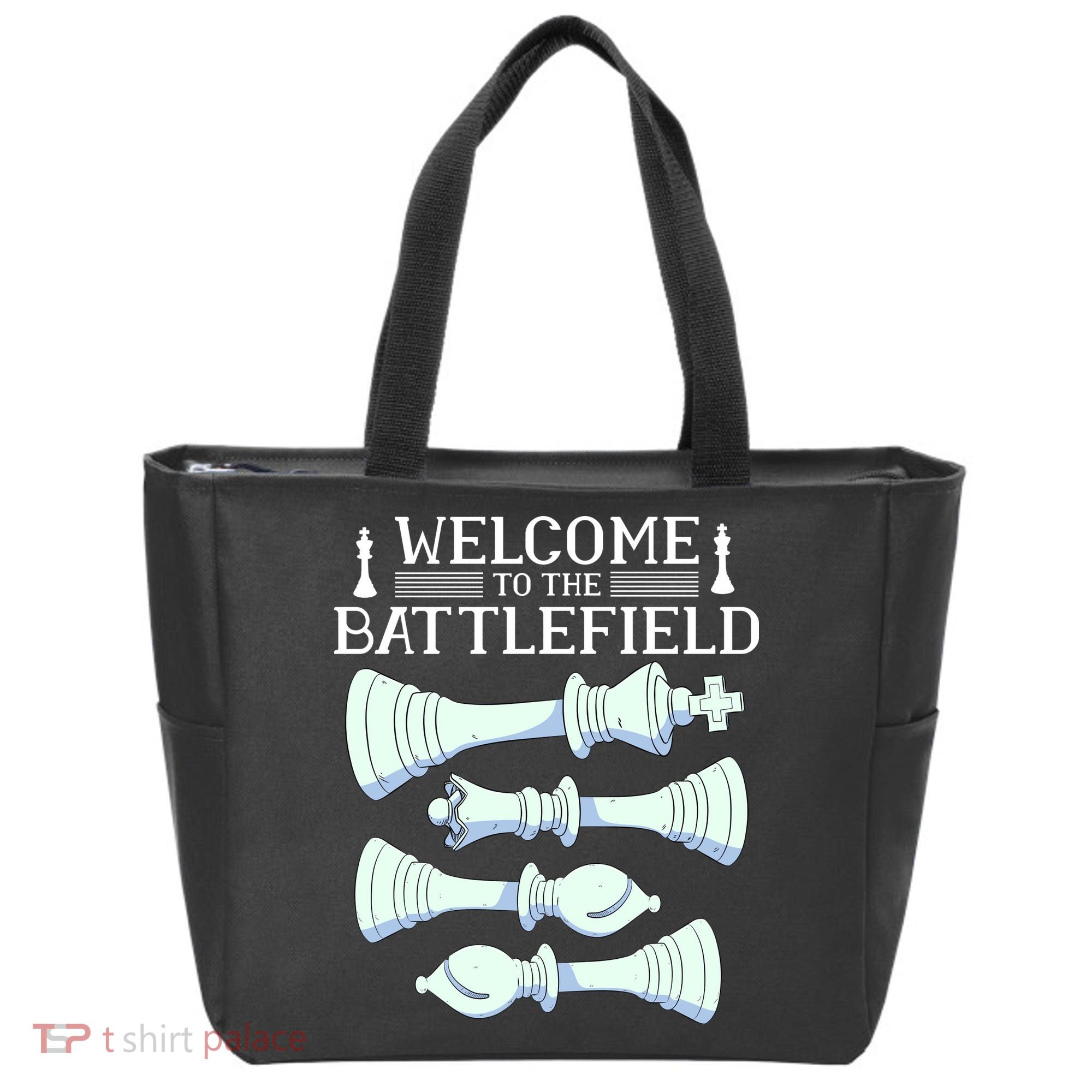 Cool Chess Welcome To The Battlefield Tote Bag