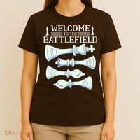 Cool Chess Welcome To The Battlefield T-Shirt thumb 4
