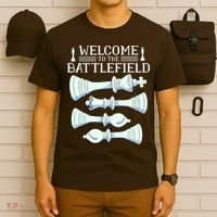 Cool Chess Welcome To The Battlefield T-Shirt thumb 6