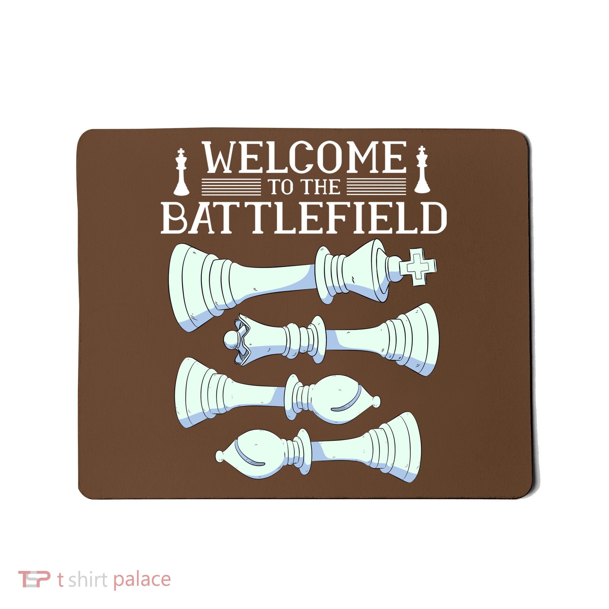 Cool Chess Welcome To The Battlefield Mousepad