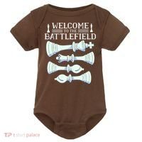 Cool Chess Welcome To The Battlefield Baby Bodysuit thumb 0