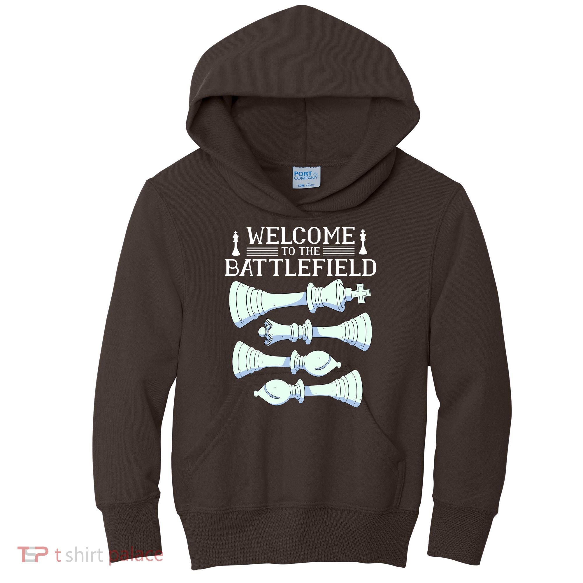 Cool Chess Welcome To The Battlefield Kids Hoodie