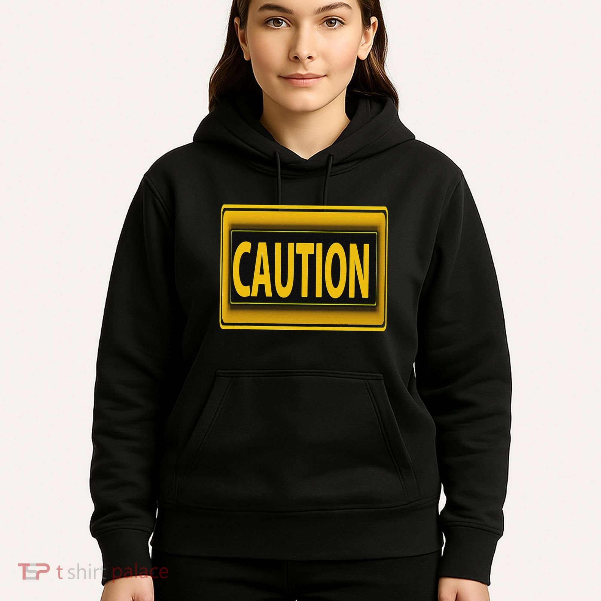 Caution Caution Warning Watch Out Proceed With Care Hoodie